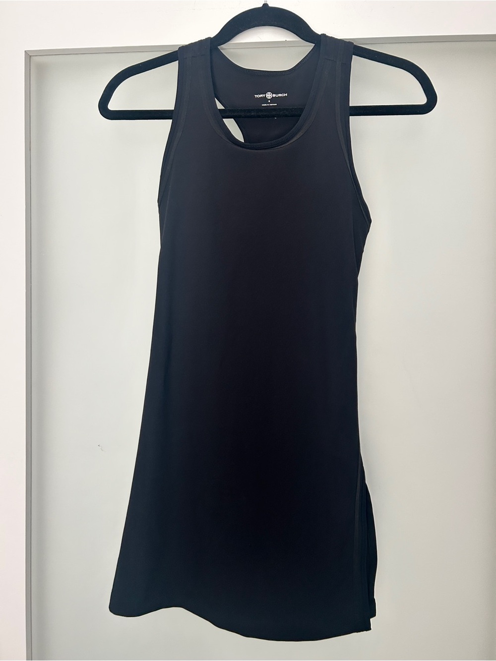 Tory Burch Performance Jersey Side Slit Tennis dress black S